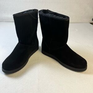 Universal Thread Black Suede Leather Boots• Women’s Size 9• New